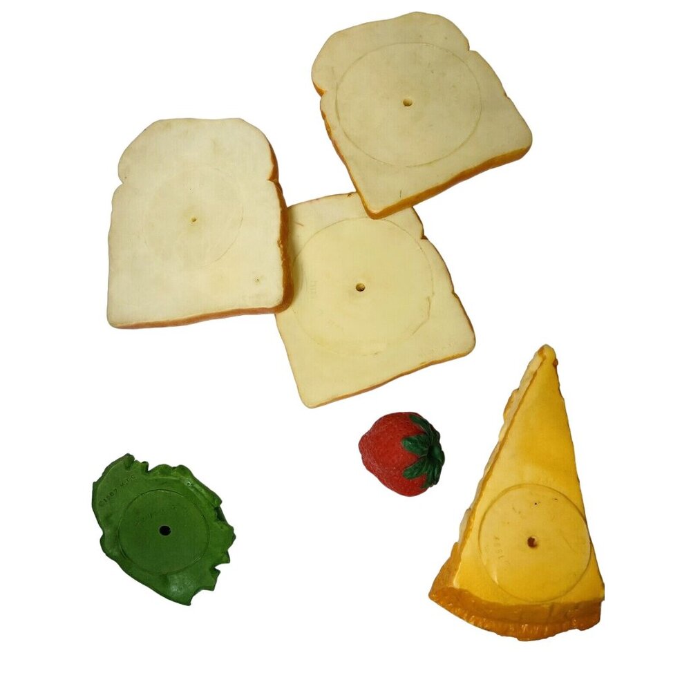 MCT Realistic Toy Food Vintage Bread Pie Strawberry Green Beans  Kids Kitchen - Picture 2 of 8